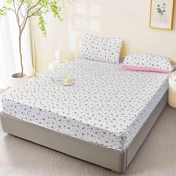 Queen Fitted Sheet Microfiber Bedding Set - Picture 7 of 7